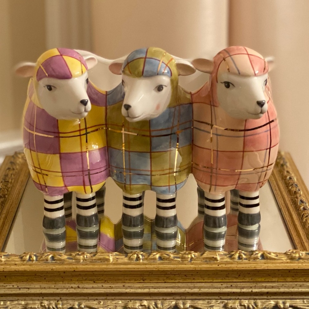MacKenzie-Childs Tartan Trio Planter ✨NWT✨